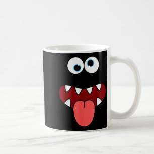 Taza De Café Disfraz de grupo de cara de monstruo tonto diverti