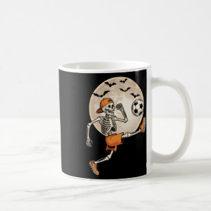 Taza De Café Disfraz de Halloween de fútbol de esqueleto divert