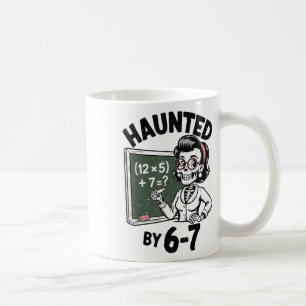 Taza De Café Disfraz de Halloween de profesor de matemáticas es