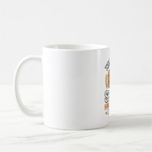 Taza De Café Disfraz de Halloween espantoso Calabaza Diseño vec