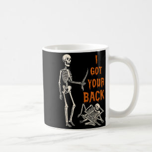 Taza De Café Disfraz de Halloween Esqueletos Tengo Tu Espalda H