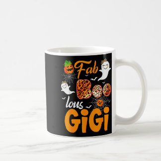 Taza De Café Disfraz de Halloween Leopard Fab Boo Lous Gigi Sok