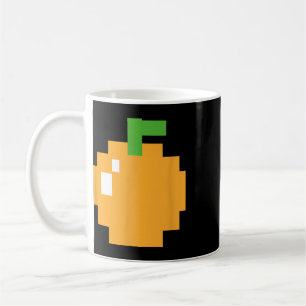Taza De Café Disfraz de juego de video naranja Pixel 80 fácil g