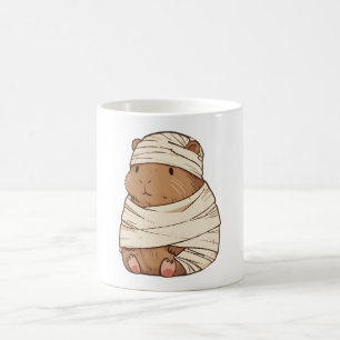 Taza De Café Disfraz de momia de capybara Kawaii para Halloween