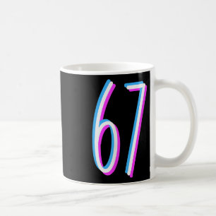 Taza De Café Disfraz de número 6 7 Seis Siete Meme 67