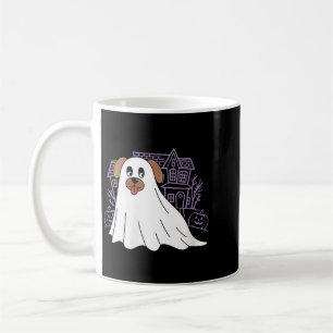 Taza De Café Disfraz De Perro Fantasma Divertido Para Mujer