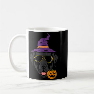 Taza De Café Disfraz de perro Labrador negro de Halloween para 