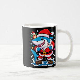 Taza De Café Disfraz de Santa para niños niños adultos tiburón