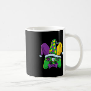 Taza De Café Disfraz de sombrero de bufón de controlador de jue