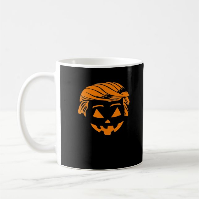 Taza De Café Disfraz de Trumpkin de Halloween (Izquierda)