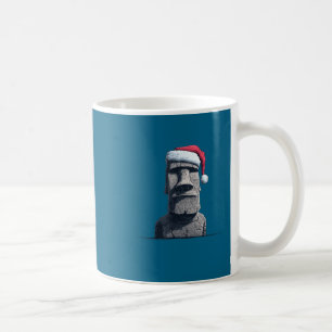 Taza De Café Disfraz divertido de cara de Moai para la noche fe