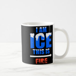 Taza De Café Disfraz Divertido de Hielo y Fuego para Halloween