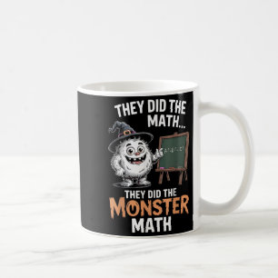 Taza De Café Disfraz divertido de monstruo de profesor de matem