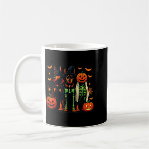 Taza De Café Disfraz Divertido de Perro Bruja Fantasma Momia Do