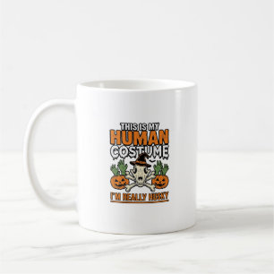 Taza De Café Disfraz Humano Husky Divertido Camiseta Perro Hall