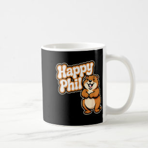 Taza De Café Disfraz Lindo del Día de la Marmota de Punxy Phils