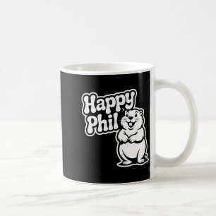 Taza De Café Disfraz lindo del Día de la Marmota de Punxy Phils