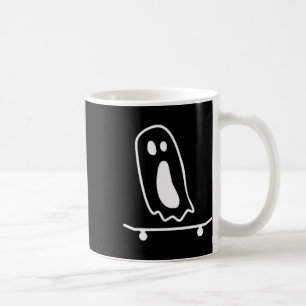 Taza De Café Disfraz Perezoso de Halloween de Patineta Fantasma