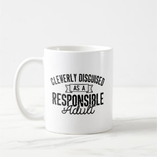 Taza De Café disfrazado de adulto responsable