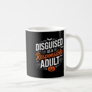 Taza De Café disfrazado de Halloween como un adulto responsable