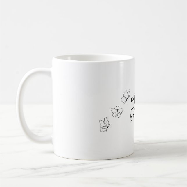 Taza De Café disfruta de las mariposas Mug (Izquierda)