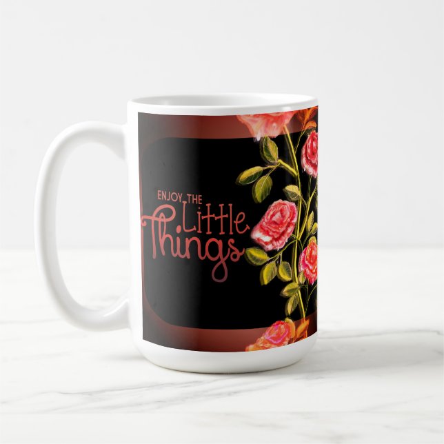 Taza De Café Disfruta De Las Pequeñas Cosas De Café Mug (Izquierda)