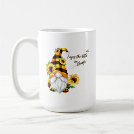 Taza De Café Disfruta del Gnome Girasol de las Pequeñas Cosas