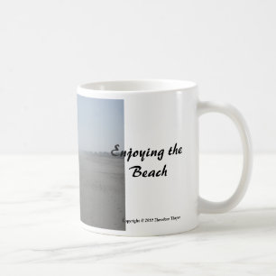 Taza De Café "Disfrutando de la playa"