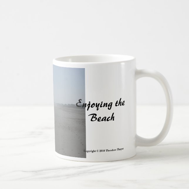 Taza De Café "Disfrutando de la playa" (Derecha)