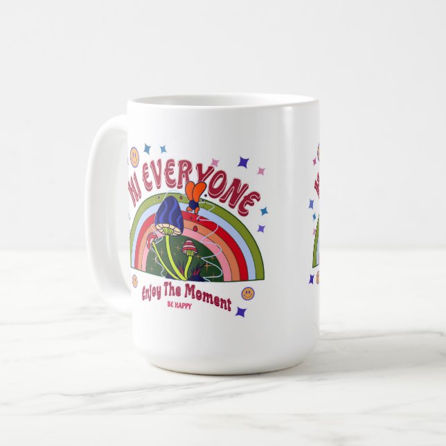TAZA DE CAFÉ DISFRUTAR DE LA BARRA MOMENTAL (Anverso izquierdo)