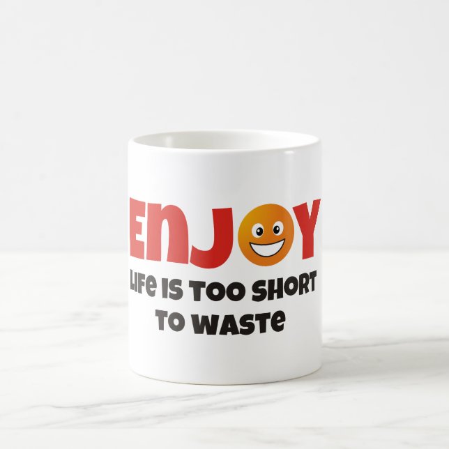 Taza De Café Disfrutar de la vida (Centro)