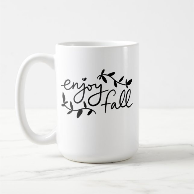Taza De Café Disfrutar del café otoñal (Izquierda)