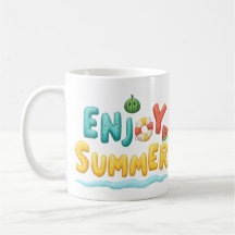 Disfrutar del Ilustracion de texto de verano