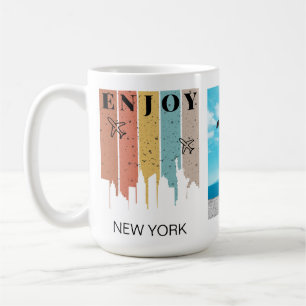 Taza De Café DISFRUTE DE LAS NOTICIAS, LOS edificios,   Viajar 