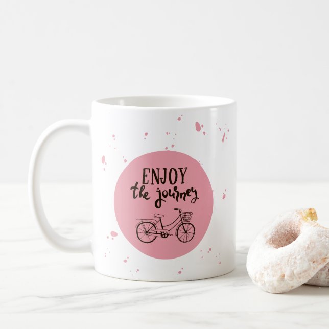Taza De Café Disfrute del viaje (Con donut)
