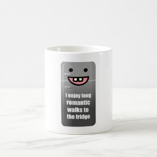 Taza De Café Disfruto de largos paseos románticos a la nevera