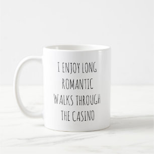 Taza De Café Disfruto largos paseos románticos a través del cas