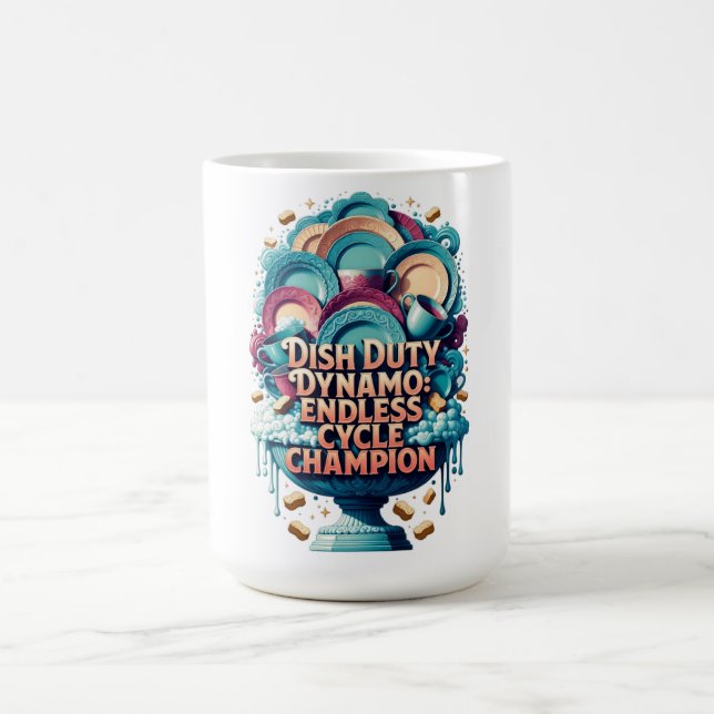 Taza De Café Dish Duty Dynamo T Shirt, Endless Cycle Champion  (Centro)