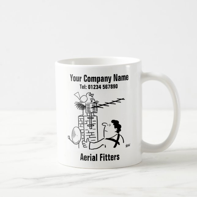Taza De Café Dish por satélite o gimnasio aéreo (Derecha)