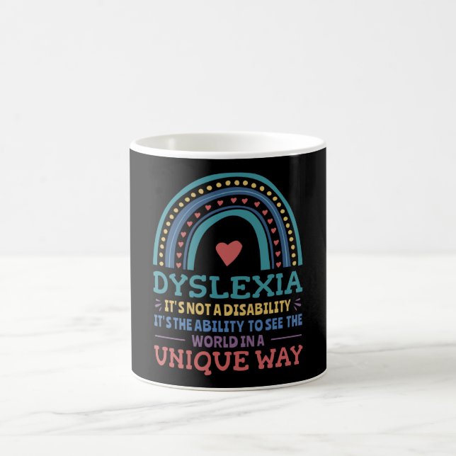 Taza De Café Dislexia Conciencia Disléxica (Centro)