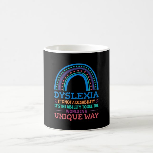 Taza De Café Dislexia Conciencia Disléxica (Centro)