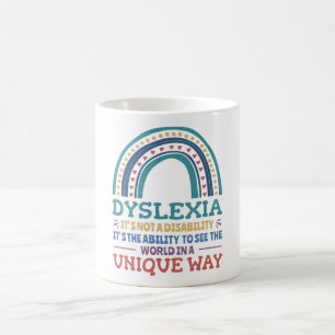 Taza De Café Dislexia Conciencia Disléxica