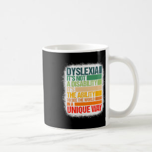 Taza De Café Dislexia No es una dislexia de discapacidad Concie