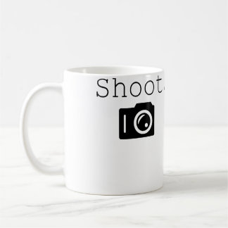 Taza De Café Disparar. Fotografía fotógrafo con cámara