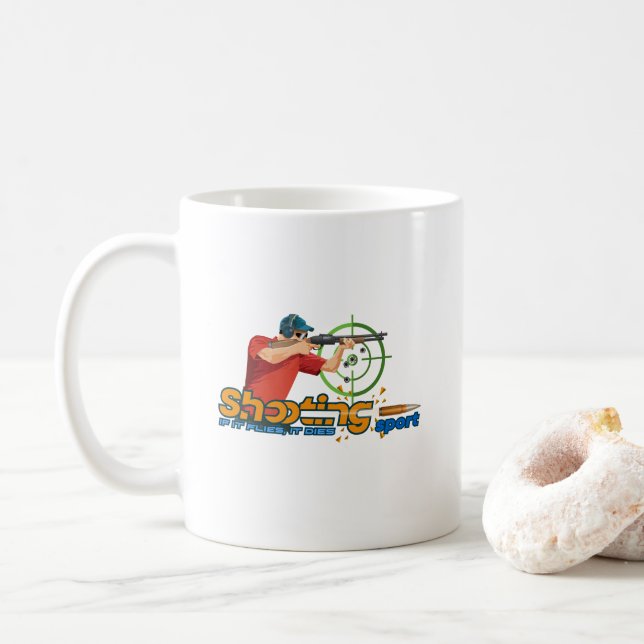 Taza De Café Disparo deportivo | Mug clásico #11 (Con donut)