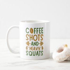 Taza De Café Disparos De Café Y Cuadrados Pesados
