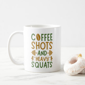 Taza De Café Disparos De Café Y Cuadrados Pesados