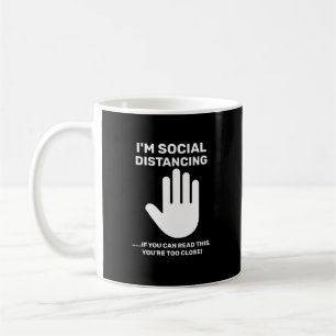 Taza De Café Distanciamiento Social Introvertido Antisocial Alé