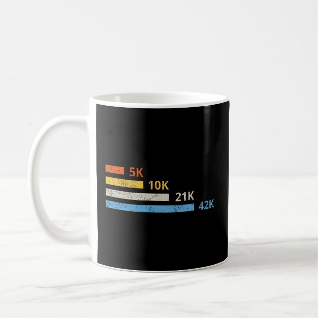 Taza De Café Distancias de funcionamiento II - Maratón de 42K d (Izquierda)