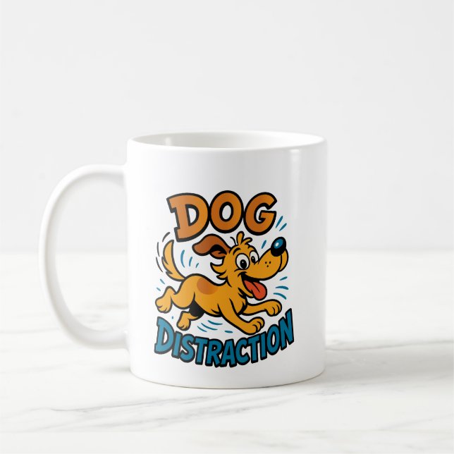 Taza De Café Distracción de perros (Izquierda)